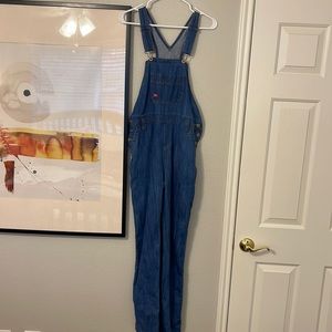 Dickies womens denim bib overalls